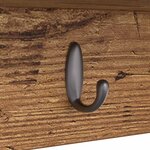 vidaXL Porte-manteau mural avec étagère Bois ancien 75 x 16 x 26 cm