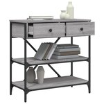vidaXL Table console sonoma gris 75x34 5x75 cm bois d'ingénierie
