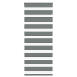 vidaXL Store zèbre gris foncé largeur du tissu 50 9 cm polyester