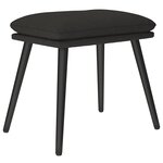 vidaXL Repose-pied Noir 45x29 5x35 cm Tissu