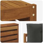 vidaXL Ensemble de canapés d'extérieur 8 pc Naturel et Anthracite