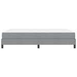 vidaXL Lit à ressorts avec matelas Gris clair 140 x 190 cm tissu