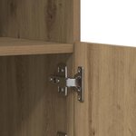 Buffet vidaXL avec lumières LED Chêne Artisan 60x37x67 cm