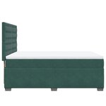 vidaXL Sommier à lattes de lit et matelas Vert foncé 140x190cm Velours