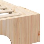vidaXL Cadre de lit surélevé avec stockage Marron bois