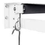 vidaXL Auvent rétractable anthracite 4x3 m tissu et aluminium