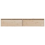 vidaXL Armoires murales 2 Pièces 100x30x35 cm Bois de pin massif