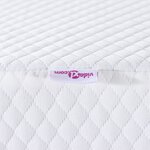 vidaXL Coussins de Matelas Blanc 120 x 200 cm