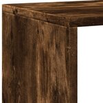 vidaXL Bibliothèque chêne fumé 137 5x29x137 5 cm bois d'ingénierie