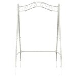 vidaXL Cadre de balançoire Blanc antique 113 x 121 5 x 168 cm Acier