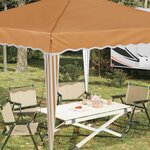 vidaXL Tente de fête pop-up 288 x 288 x 245 cm Beige Tissu Oxford