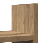 vidaXL Organisateur de Bureau Chêne Artisan 34.5x15.5x35.5 cm Bois
