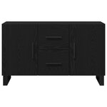 Buffet vidaXL Noir Chêne 100x36x60 cm Bois d'ingénierie