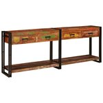 vidaXL Tables console 2 Pièces Multicolore Bois massif de récupération