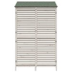vidaXL Abri de jardin Blanc 106 x 56 x 176 5 cm Bois de Sapin Massif