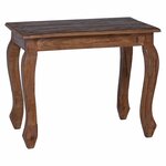 vidaXL Table Gigogne 3 Pièces Marron Bois massif d'acajou