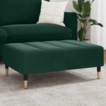 vidaXL Repose-pied vert foncé 77x55x31 cm velours