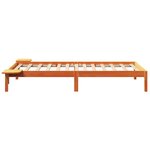 vidaXL Cadre de lit avec tables de chevet Marron 100 x 200 cm