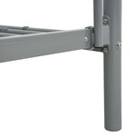 vidaXL Cadre de lit superposé sans matelas gris 140x200 cm/90x200 cm
