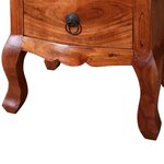 vidaXL Tables de chevet avec tiroirs 2 Pièces Bois d'acacia massif
