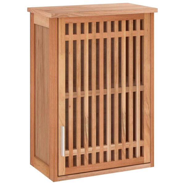 vidaXL Armoire murale de salle de bain 42x23x60cm Bois massif de noyer