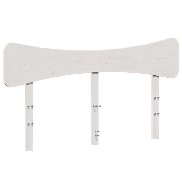 vidaXL Tête de lit blanc 140 cm bois massif de pin