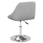 vidaXL Chaises pivotantes à manger lot de 2 Gris clair Velours