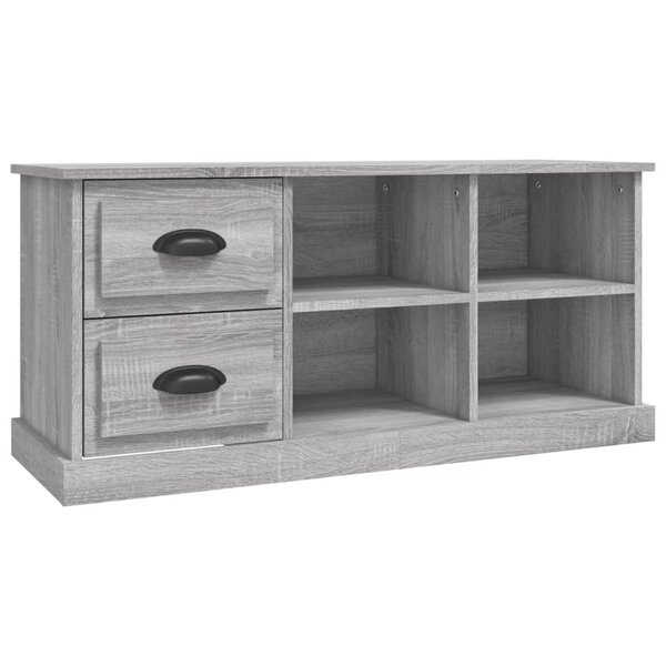 vidaXL Meuble TV sonoma gris 102x35 5x47 5 cm bois d'ingénierie