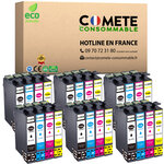 16XL - 24 cartouches d'encre compatibles pour Epson 16 XL - COMETE