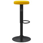 vidaXL Tabourets de bar lot de 2 jaune moutarde velours