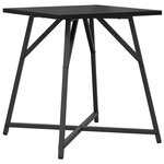 vidaXL Ensemble de tables d'appoint 2 Pièces Chêne noir