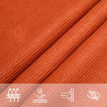 vidaXL Voile d'ombrage 160 g/m² Orange 4x6 m PEHD