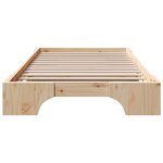 vidaXL Cadre de Lit 90x200 cm en Bois de Pin Massif