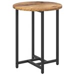 vidaXL Ensemble de tables d'appoint 2 Pièces Bois ancien et noir