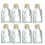 30 mini bouteilles en verre 6 cm avec bouchon liège