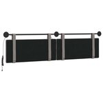 vidaXL Tête de lit suspendue Taupe Tissu