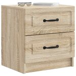 vidaXL Cabinet de chevet 2 pièces Chêne Sonoma 43 x 34 5 x 44 5 cm