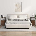 vidaXL Cabinet de chevet Chêne brun 30 x 48 x 61 cm Bois d'ingénierie