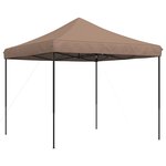vidaXL Tente de réception pliable escamotable marron 292x292x315 cm