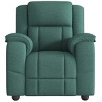 vidaXL Fauteuil inclinable Vert foncé Tissu