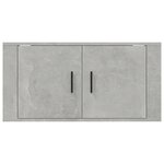 vidaXL Meuble TV mural Gris béton 80x34 5x40 cm