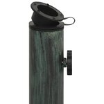 vidaXL Socle de parasol Vert 44x44x31 cm Fonte