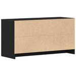Meuble TV vidaXL en chêne noir 102x37 5x52 5 cm en bois d'ingénierie