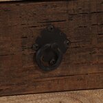 vidaXL Table basse avec 3 tiroirs Bois de manguier massif 90x50x35 cm