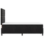 vidaXL Lit à ressorts avec matelas et LEDs noirs 120x190 cm en velours