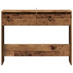 vidaXL Table console vieux bois 100x35x76 5 cm bois d'ingénierie