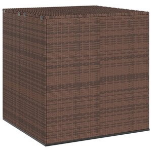 vidaXL Boîte à coussins de jardin Résine tressée 100x97 5x104cm Marron
