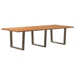 vidaXL Table à manger 280x120x74 cm bois de chêne massif rectangulaire