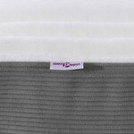 Matelas à ressorts ensachés vidaXL Gris clair  taille moyenne 90x200x20 cm  en tissu