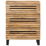 vidaXL Buffets 2 Pièces 60x34x75 cm bois de manguier massif brut